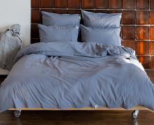 Постельное бельё Luxberry Лён и Хлопок голубой 1.5-спальное 150x210 - основновное изображение