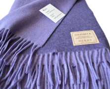 Плед из шерсти ягнёнка Steinbeck Rom 3 двусторонний фиолетовый 130х190 - фото 1