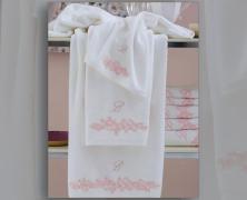 Комплект из 2 полотенец Blumarine Yvonne Rosa 40x60 и 60x110 в интернет-магазине Posteleon