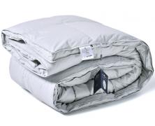 Одеяло пуховое с бортом Belpol Saturn Gray 200х200 теплое в интернет-магазине Posteleon