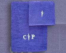 Комплект из 2 полотенец Cesare Paciotti Pacciotti Blu 40x60 и 60x110 в интернет-магазине Posteleon