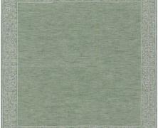 Льняная скатерть-дорожка Leitner Leinen Medici зеленая 47х150 - фото 1
