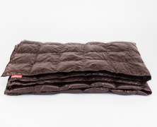 Дорожное одеяло Kauffmann Travel plaid Dark brown 140х200 легкое - фото 1