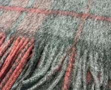 Плед альпака/меринос IncAlpaca PP-2 150x200 бордово-серый - фото 4