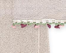Комплект из 2 полотенец Vingi Ricami Tulip Grigio 40x60 и 60x110 - фото 2