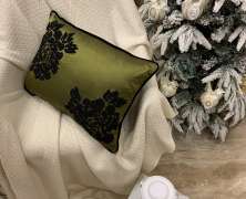 Декоративная подушка Laroche Каноя Олив 30х50 с бисером - фото 3