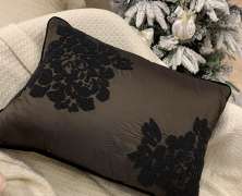 Декоративная подушка Laroche Каноя Шоколад 30х50 с бисером - фото 2
