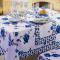 Гобеленовая скатерть Nina Fiore Blu 140x180, Eurogal - основновное изображение