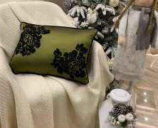 Декоративная подушка Laroche Каноя Олив 30х50 с бисером - фото 2