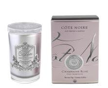 Ароматическая свеча Cote Noite Champagne Rose 75 гр. silver в интернет-магазине Posteleon