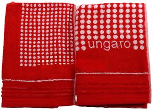 Комплект из 2 полотенец Emanuel Ungaro Montagnier Rosso 40x60 и 60x110 - основновное изображение