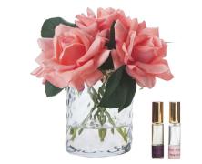 Аромабукет Cote Noire Herringbone White Peach Roses clear в интернет-магазине Posteleon