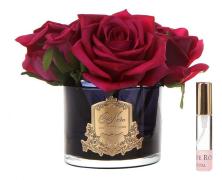Ароматизированный букет Cote Noire Five Rose Carmine Red bordo в интернет-магазине Posteleon