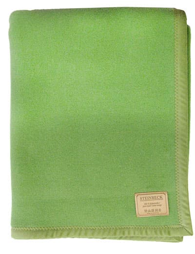 Детское одеяло из 100% натуральной овечьей шерсти GERTI, 100x150, производство Steinbeck (Германия), цвет зеленый