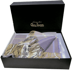Эксклюзивный кашемировый плед Glen Saxon в подарочной упаковке
