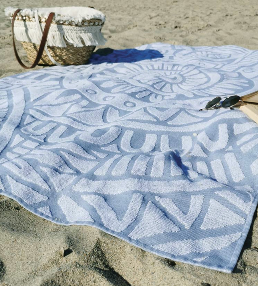 Пляжное махровое полотенце L’Appartement Bohemian 100х180 хлопок