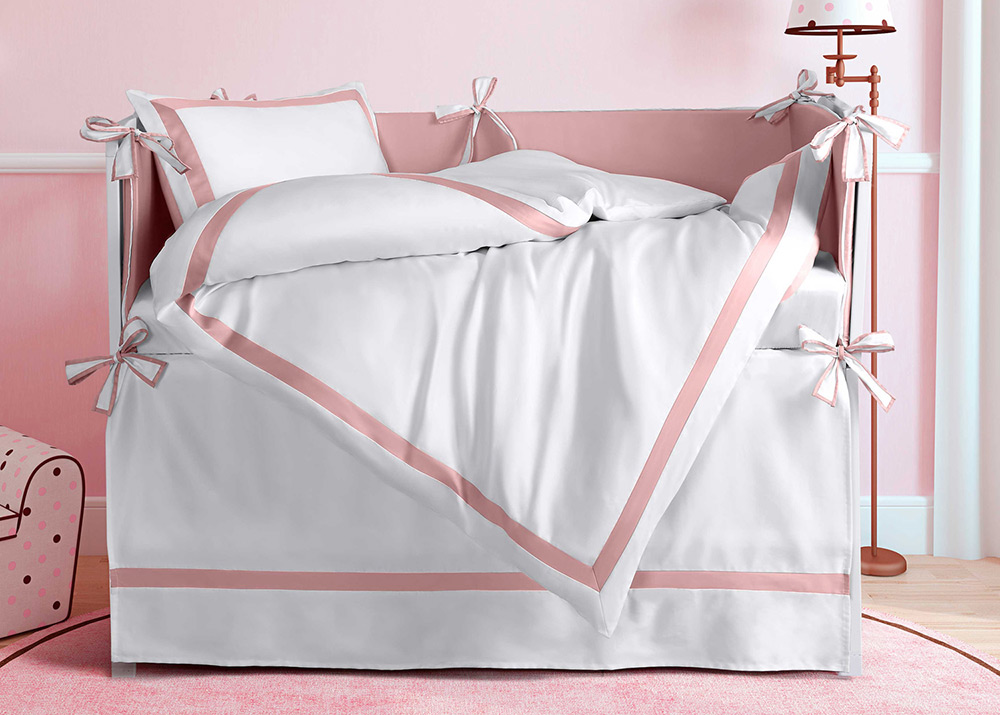 Юбка декоративная Rosa Classica для детской кроватки 60х120 хлопок сатин, Mia