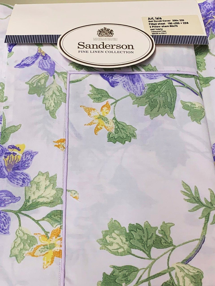 Постельное белье Sanderson Iris евро 200х220 перкаль