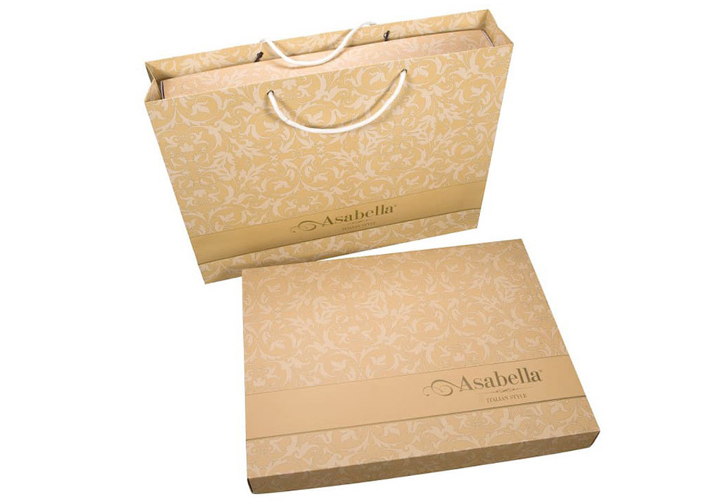Постельное бельё Asabella 2105-4 евро 200x220 люкс-сатин с вышивкой