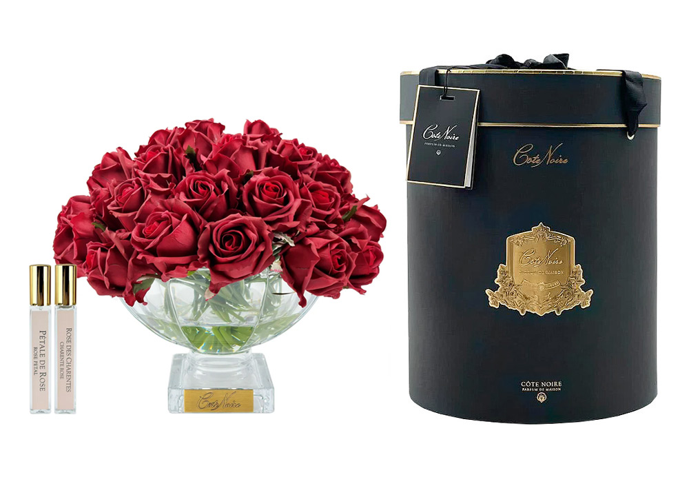 Ароматизированный букет Cote Noire Centerpiece Rose Buds Carmine Red