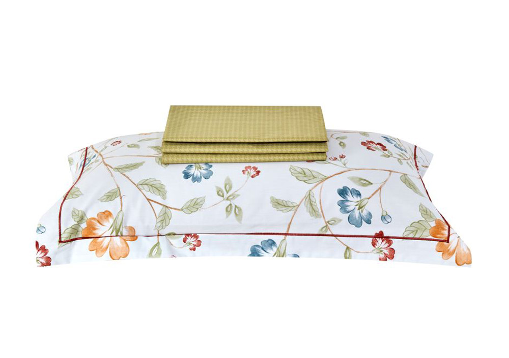 Постельное бельё с одеялом Asabella 2139-OSPS 1.5-спальное 160х220 печатный сатин