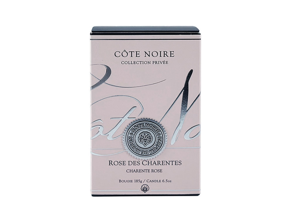 Ароматическая свеча Cote Noite Charente Rose 185 гр. white