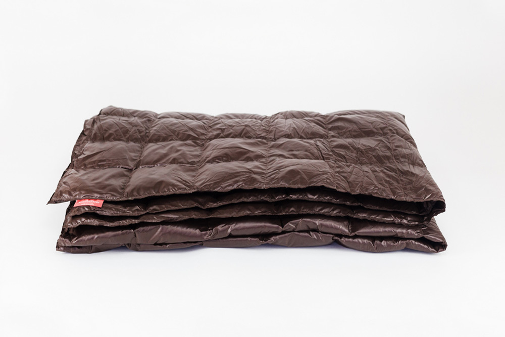 Дорожное одеяло Kauffmann Travel plaid Dark brown 140х200 легкое
