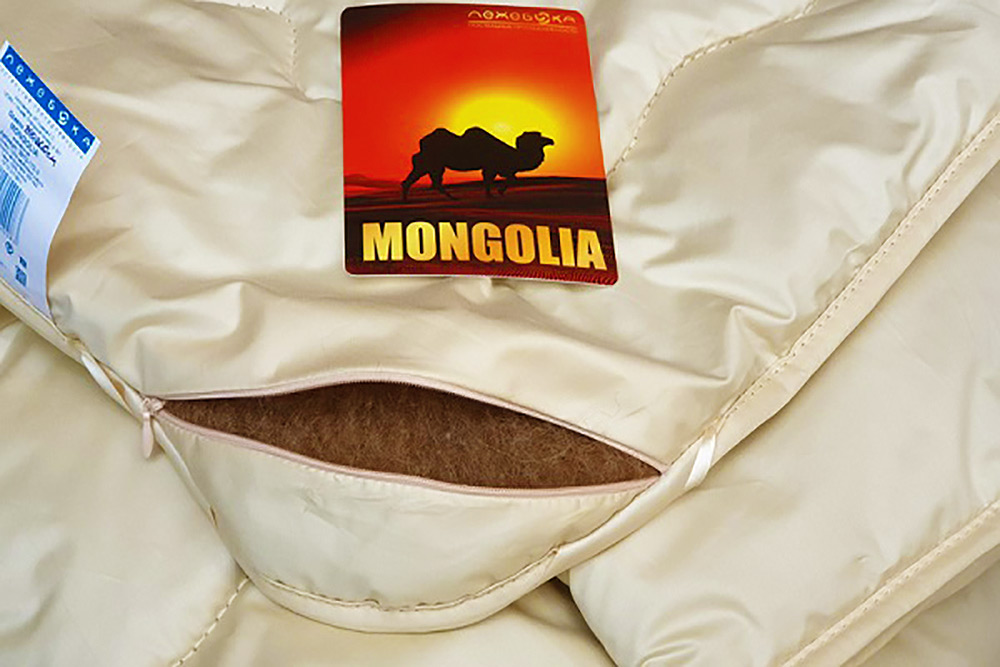 Одеяло верблюжье Лежебока Mongolia 200х220 всесезонное