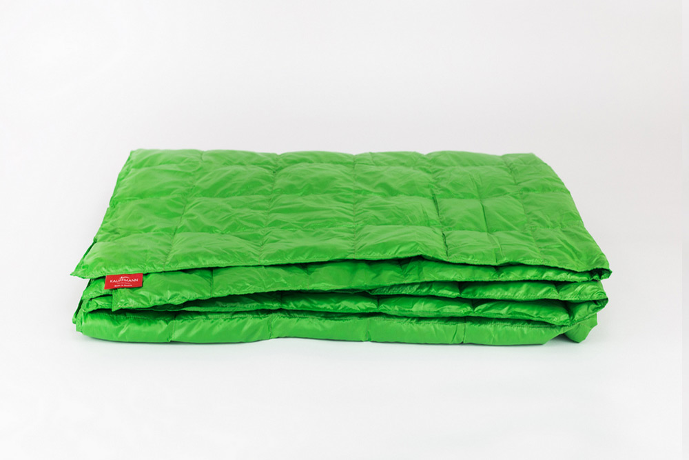 Дорожное одеяло Kauffmann Travel plaid Green tea 140х200 легкое