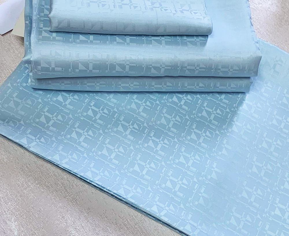 Постельное белье Palombella Everest Aqua семейное 2/150х200 сатин жаккард