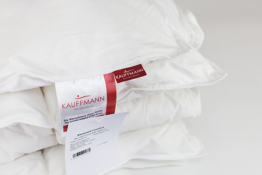 Одеяло пуховое Kauffmann Sleepwell Comfort Decke 150х200 всесезонное