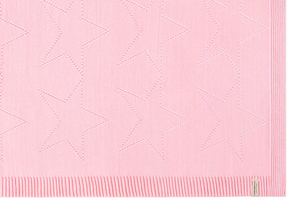 Плед хлопковый Luxberry Self Stars 100х150 розовый