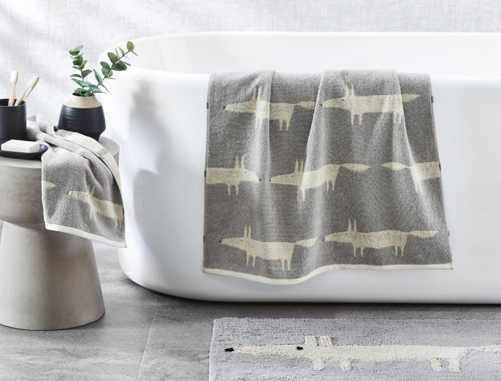 Махровый коврик для ванной Blanc des Vosges Fox Perle 50х90