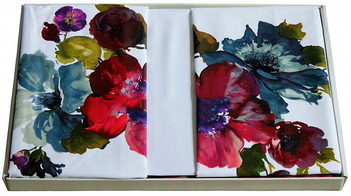 Постельное белье Emanuela Galizzi Flower 1418 евро 200х220 хлопок-сатин