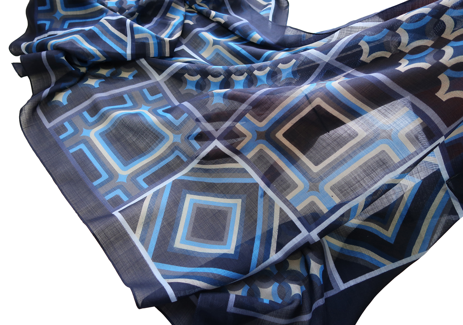 Шарф-палантин из тонкой шерсти Luxury Silk & Wool 80х150