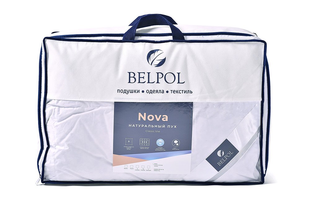 Одеяло пуховое Belpol Nova 140х205 всесезонное