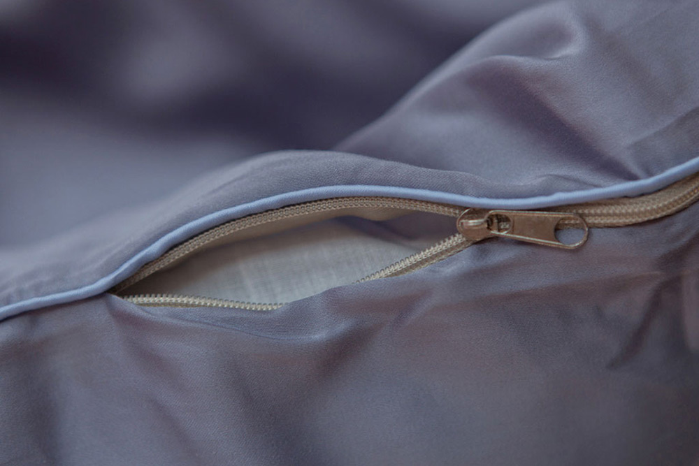 Постельное бельё Luxberry Тенсель холодная лаванда/лазурный 1.5-спальное 150x210