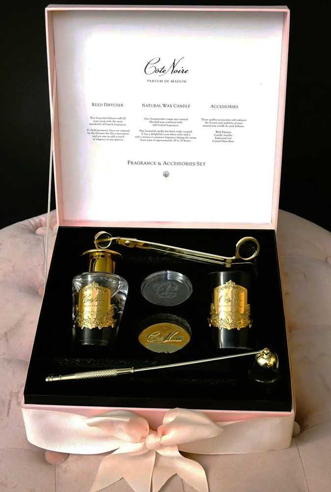Подарочный набор Cote Noire Gift Pack Charente Rose (диффузор, свеча)