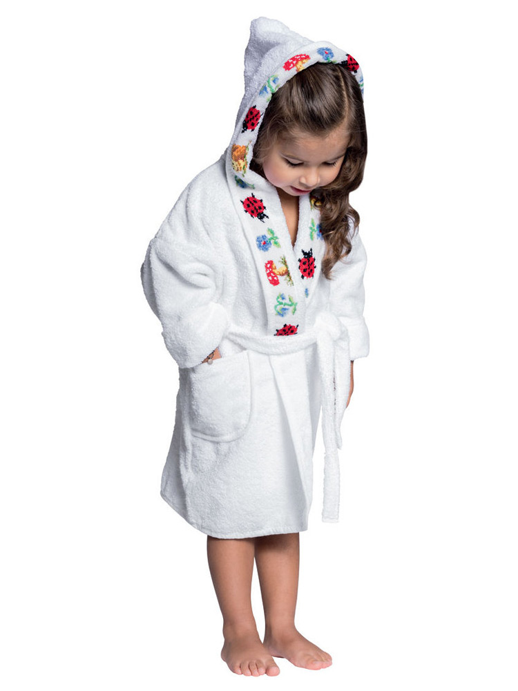 Детский махровый халат с капюшоном Feiler Pauli Azur 92-98 р.