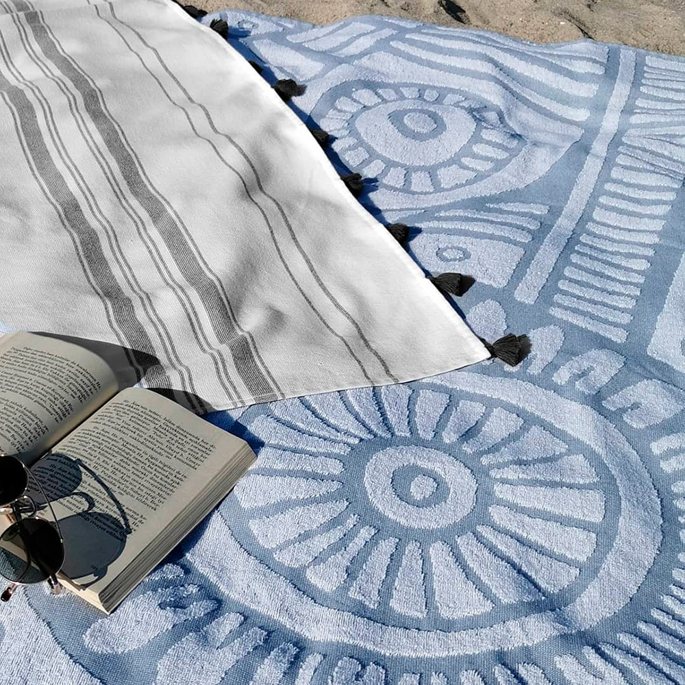 Пляжное махровое полотенце L’Appartement Bohemian 100х180 хлопок