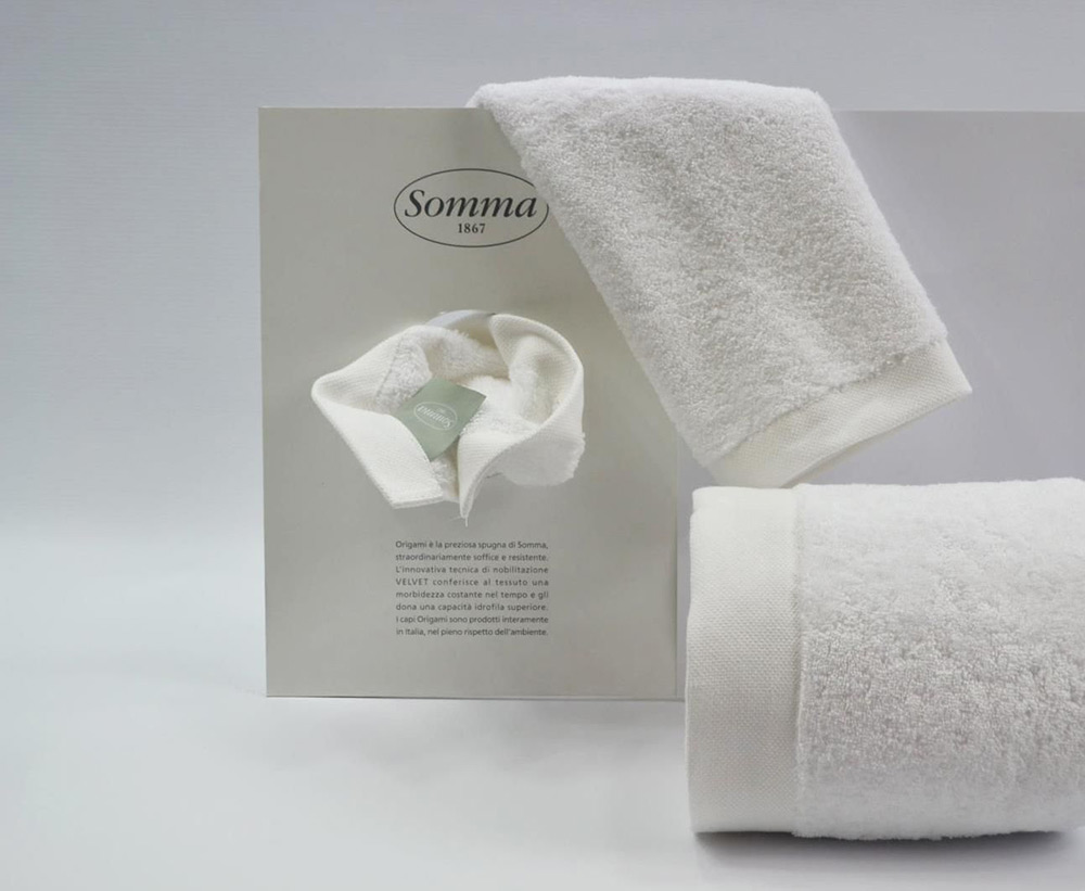 Комплект из 3 полотенец Somma Origami 40х60, 60х110 и 100х150