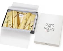 Халат сатиновый женский Blanc des Vosges Brindille Paille хлопок - фото 2