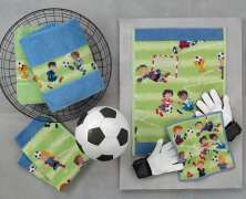 Детское полотенце Feiler Soccer Border 68х120 махровое - фото 6