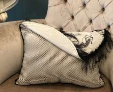 Декоративная подушка Laroche Косметичка 30х43 с бахромой - фото 2