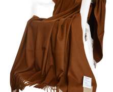 Плед из шерсти ягнёнка Steinbeck Regent Brown коричневый 130х190 - фото 1