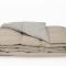 Дорожный плед-одеяло пуховый German Grass Travel бежевый/серый 140х200 облегченное - фото 1