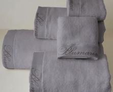 Комплект из 5 полотенец Blumarine Spa Grigio 40x60, 60x110 и 100х150 - фото 1