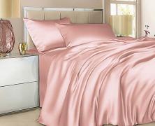 Постельное белье Luxe Dream Светло-розовый евро макси 220x240 шёлк в интернет-магазине Posteleon