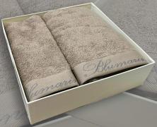 Комплект из 2 полотенец Blumarine Benessere Nocciolla 40x60 и 60x110 в интернет-магазине Posteleon