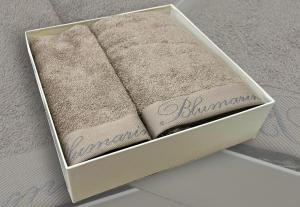 Комплект из 2 полотенец Blumarine Benessere Nocciolla 40x60 и 60x110 - основновное изображение
